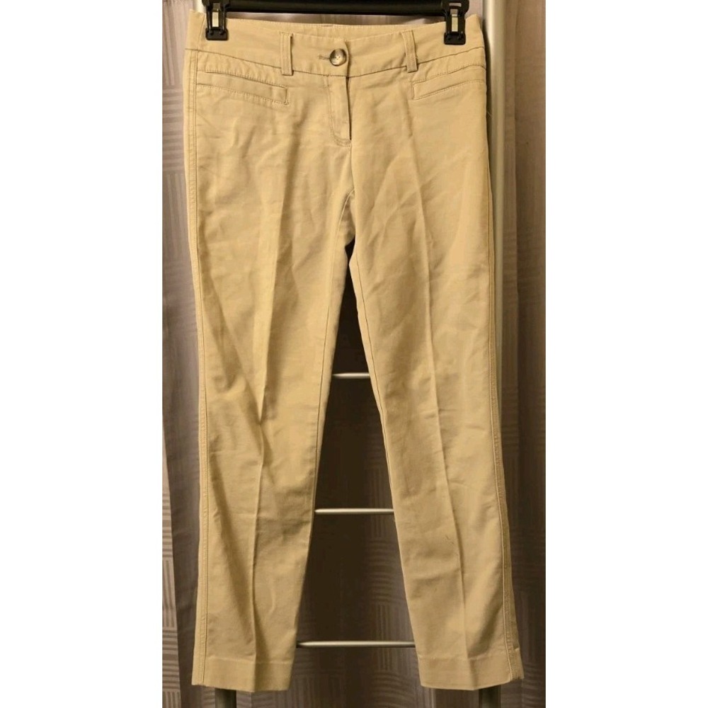 Kenar Women's‎ Dress Pants Trousers Beige Tan Color Size 2 Capris 30x28.5